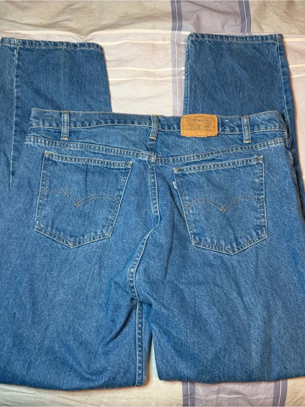 Levi's Relaxed Fit Blue Denim White Label Jeans